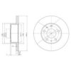 DELPHI BG2845 Brake Disc